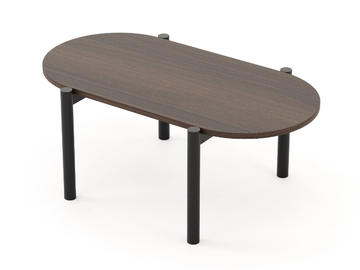 TRIBO - Oval wooden side table for living room by Stylish Club - view 2
